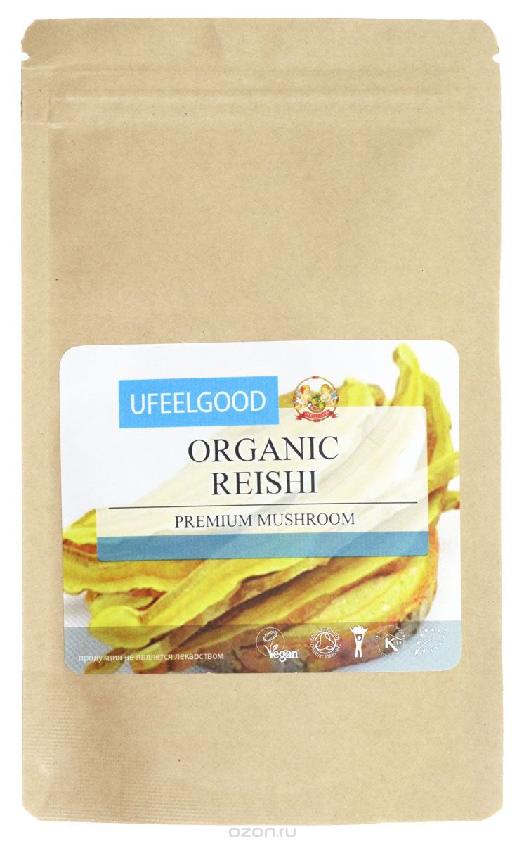 UFEELGOOD Organic Reishi Premium Mushroom Powder    , 100 