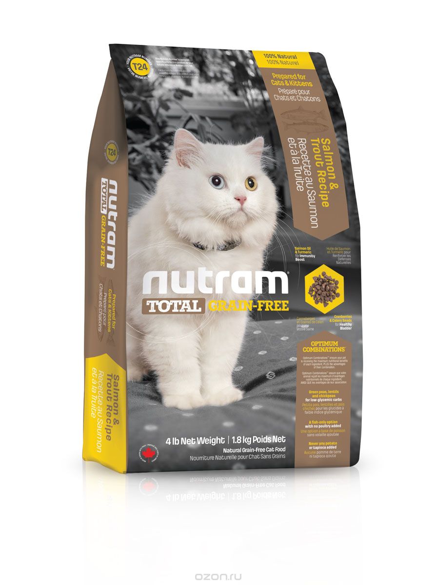           T24 Nutram GF Salmon & Trout Cat Food 6.8 