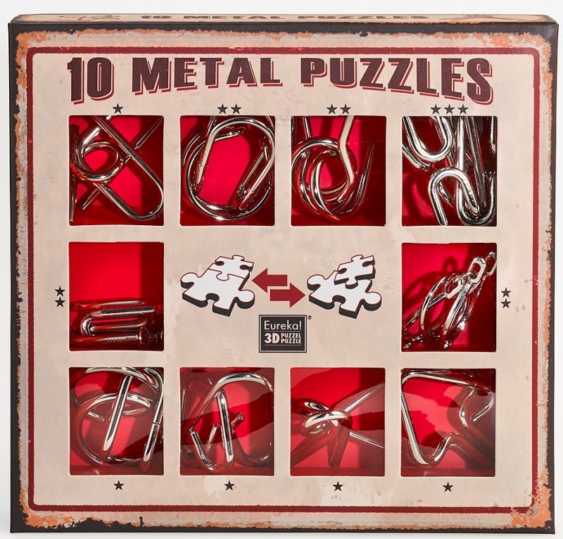  Eureka ()   10   () / 10 Metal Puzzles red set
